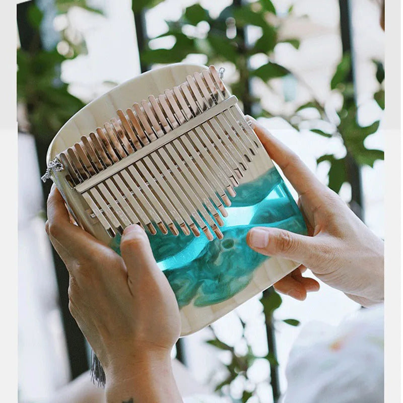 SHXI Resin and Wood Kalimba — Professional Percussion Instrument