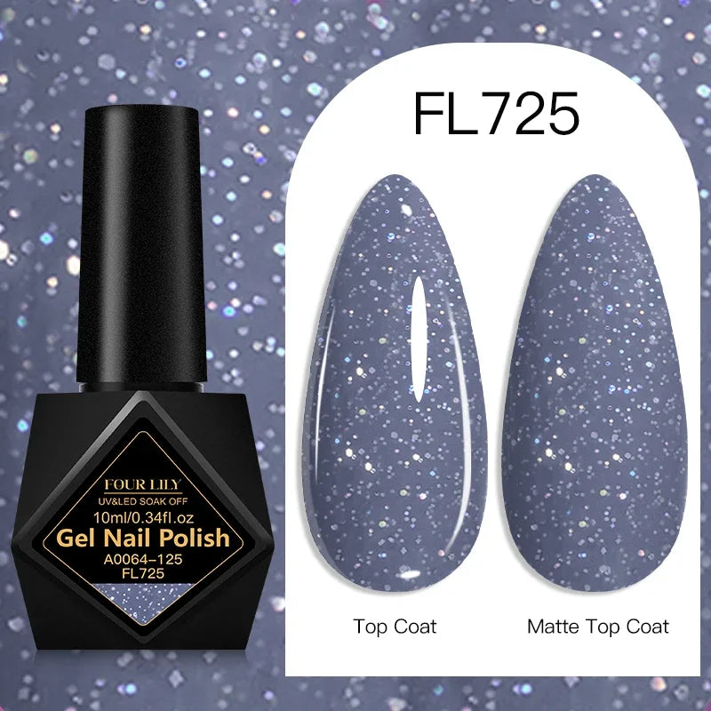 Four Lily Gel Nail Polish — Long Lasting Semi-Permanent Manicure Set