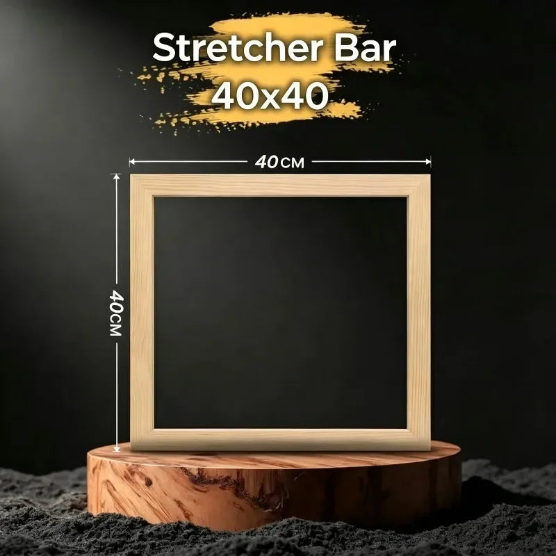 Detachable Wooden Canvas Stretcher Bars — Modular DIY Painting Frame