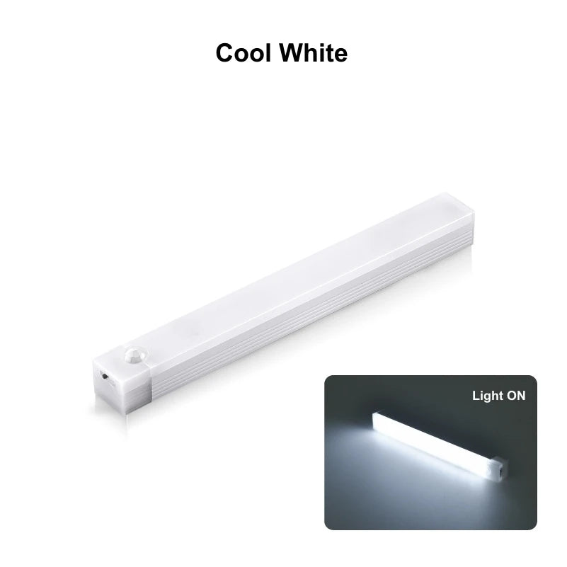 Wireless Motion Sensor LED Bar Light — Rechargeable Magnetic Cabinet Lamp