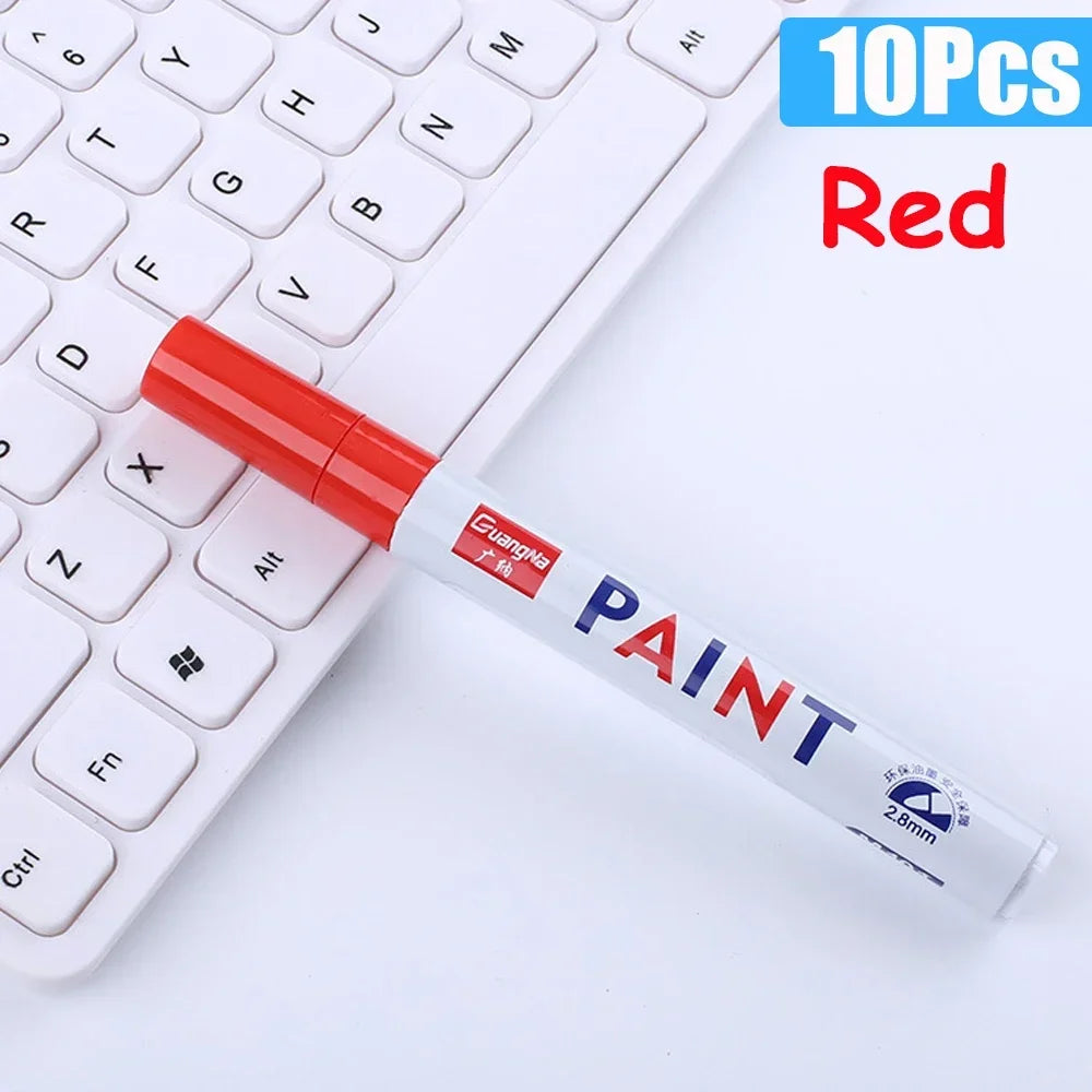 Permanent Paint Marker Pens — Waterproof Quick-Dry Tire & Craft Markers
