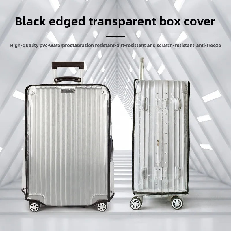 Transparent Luggage Protector — Waterproof PVC Suitcase Cover for Travel