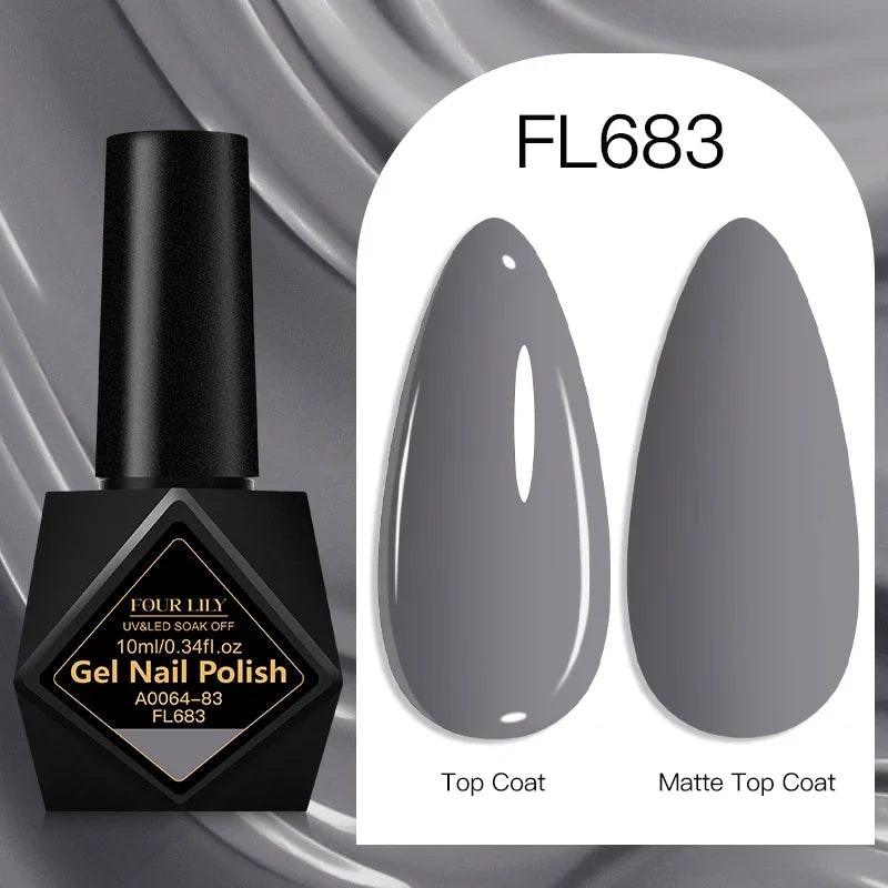 Four Lily Gel Nail Polish — Long Lasting Semi-Permanent Manicure Set