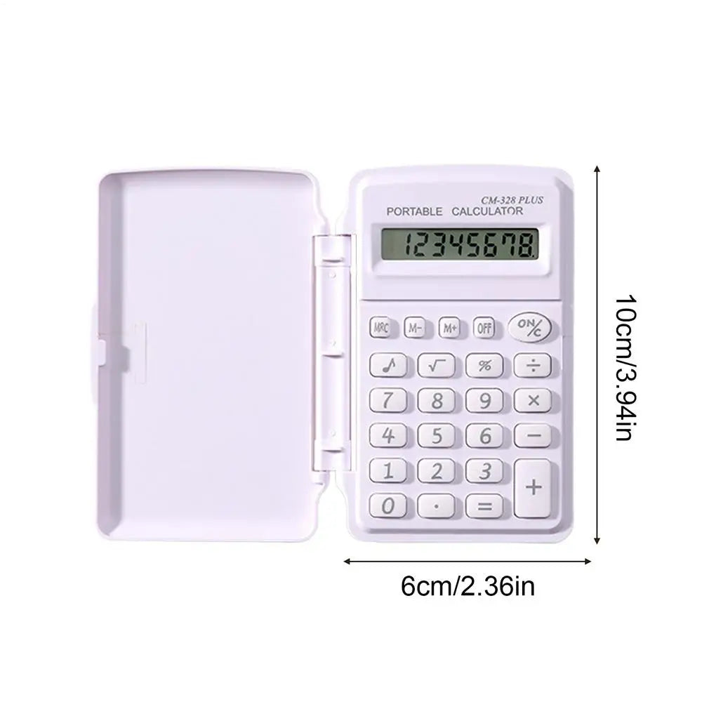 Mini Portable Scientific Calculator — Compact 8-Digit LCD Display for Students