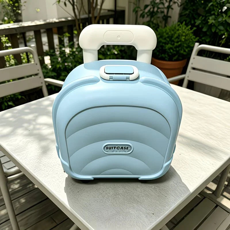 Telescopic Handle Travel Suitcase — Durable ABS Material for Commuting