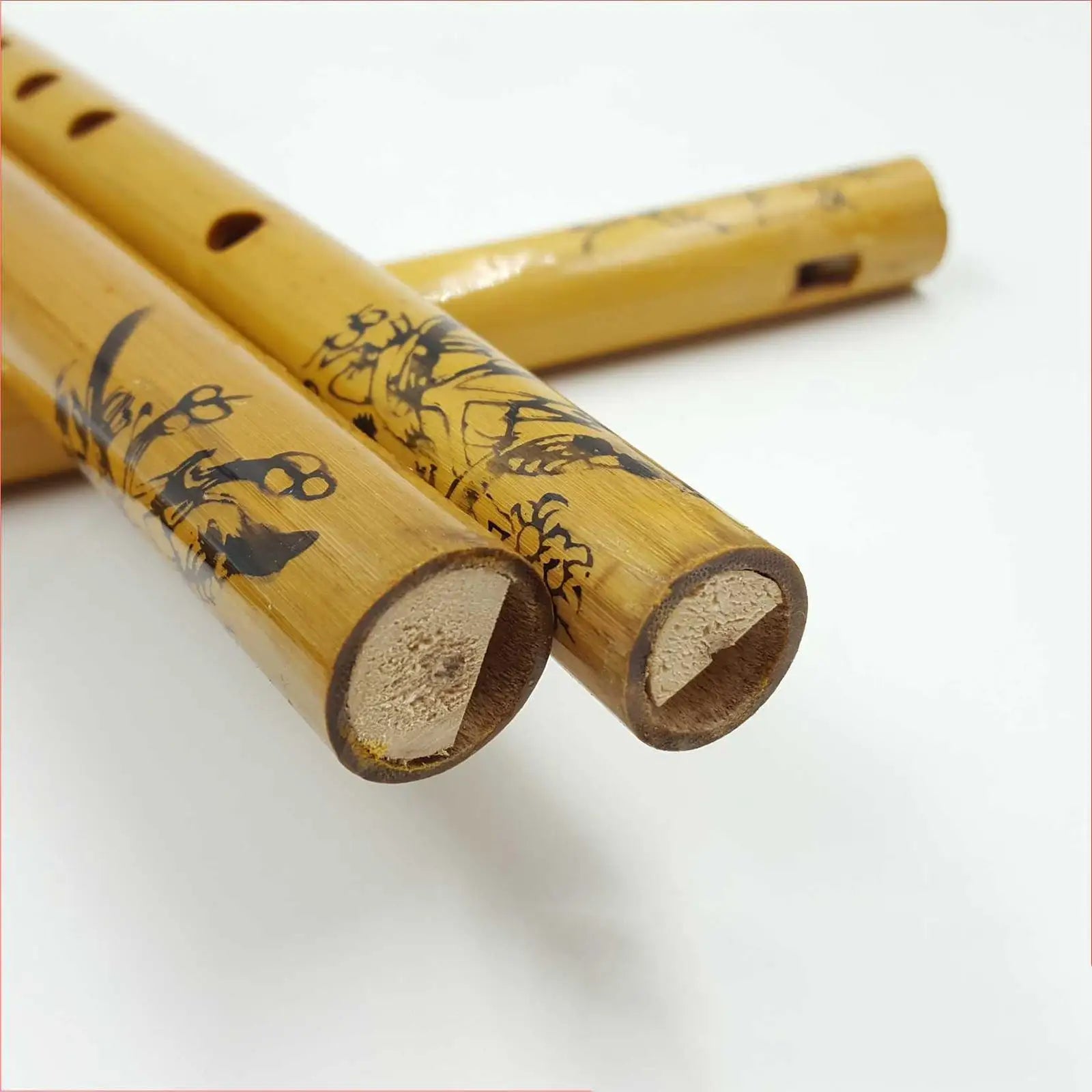 Traditional Bamboo Vertical Flute — Professional 9-Hole Woodwind Instrument
