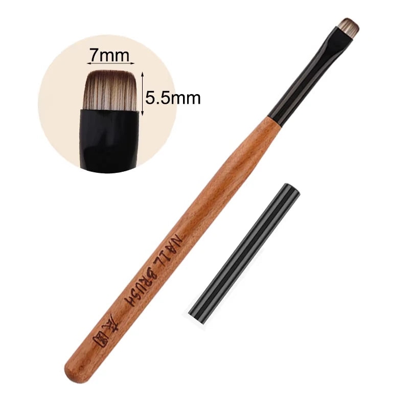 Professional Nail Art Brush Pen — Fine Nylon Bristles for Gel & Acrylic