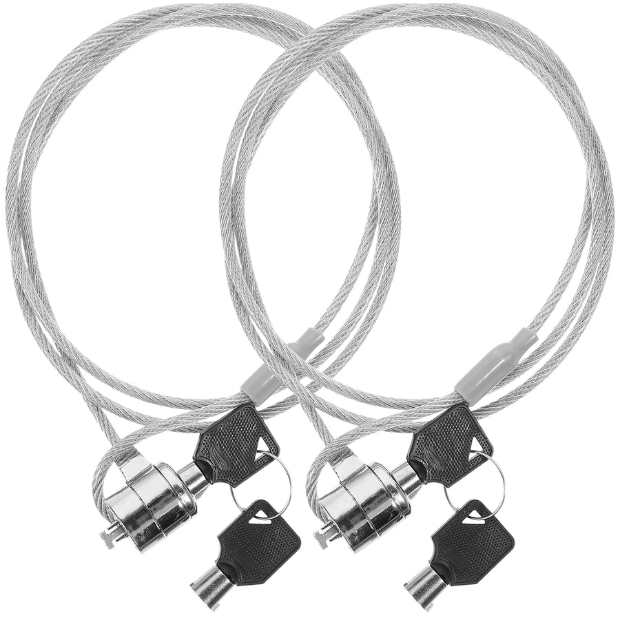 Laptop Security Cable Lock Set — Flexible Alloy Wire with Keys