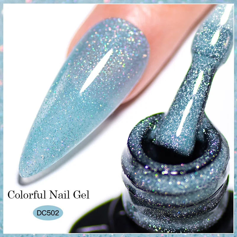 Mtssii Reflective Glitter Gel Nail Polish — Sparkling Holographic Effect