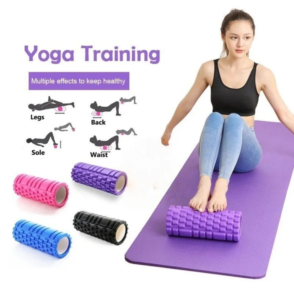 Hollow Foam Yoga Roller — Muscle Massage and Stretching Tool