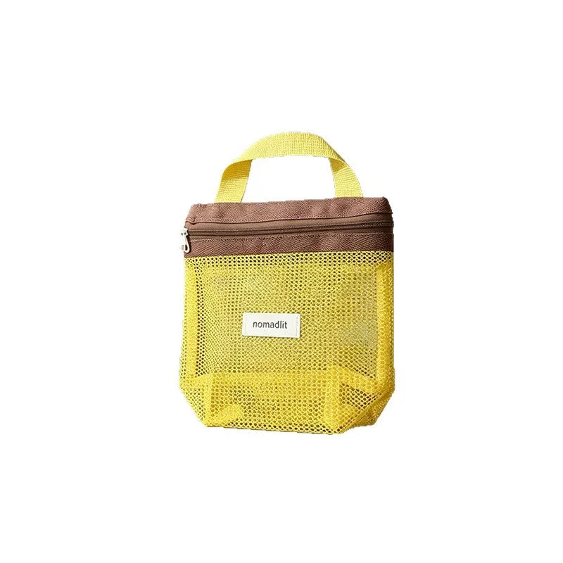 Portable Waterproof Toiletry Bag — Mesh Travel Organizer for Beach & Fitness
