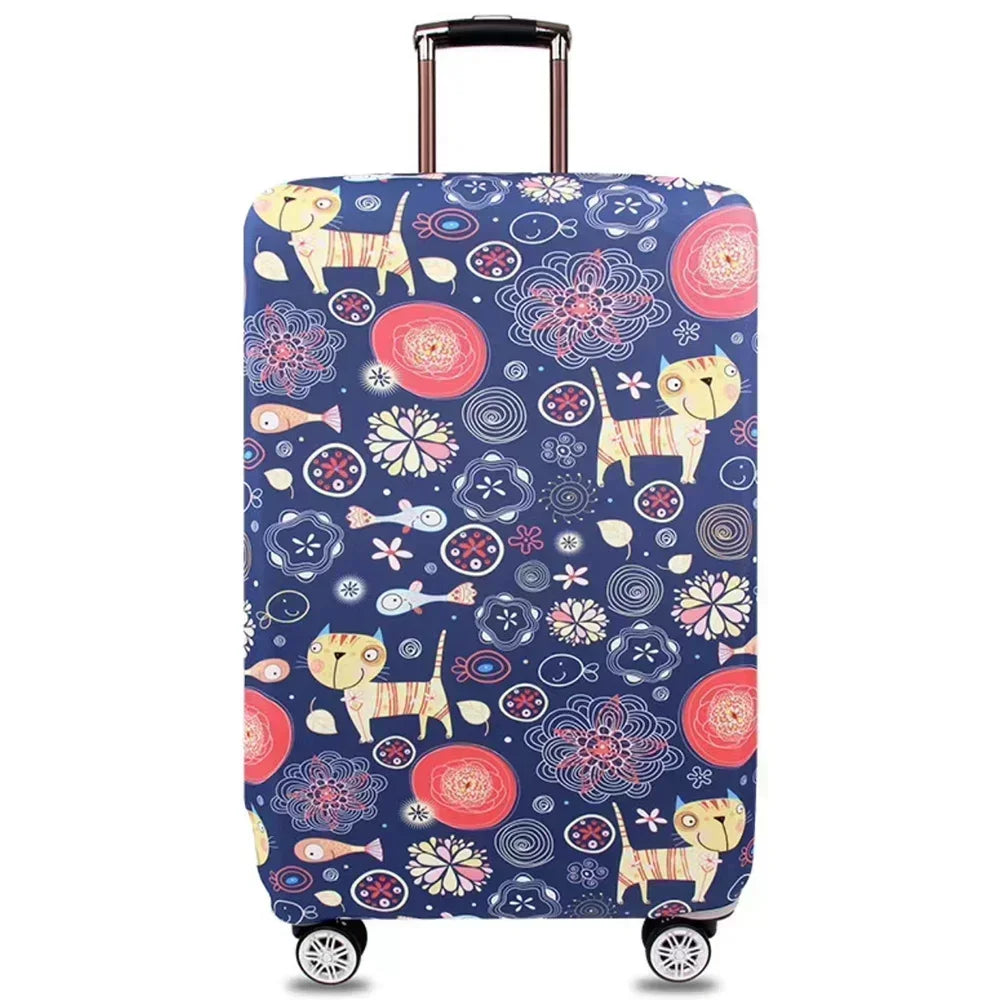 Stretch Fabric Luggage Cover — Protective Suitcase Protector for Travel