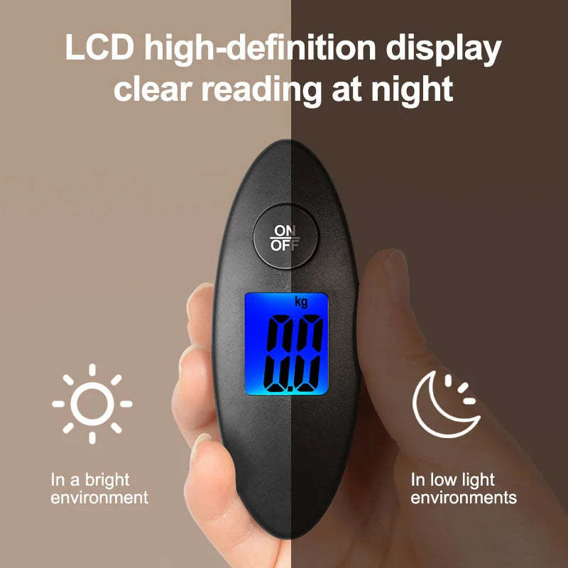 Digital Luggage Scale — High Precision Portable Hanging Scale with LCD