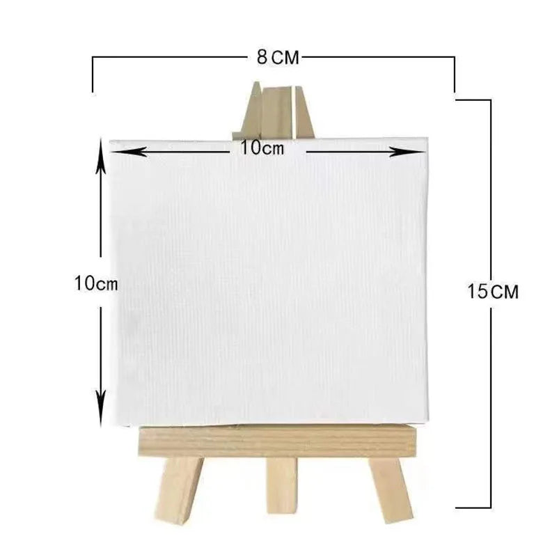 Miniature Blank Painting Canvases — Small Wooden Art Surface for Creative Projects
