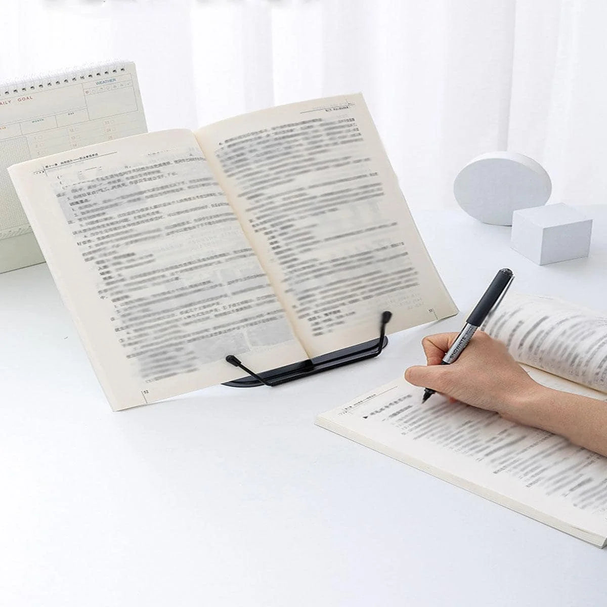Foldable Metal Reading Stand — Portable Book and Music Score Holder