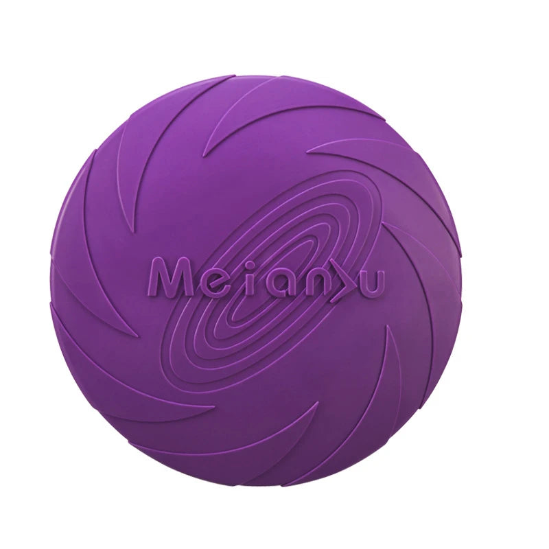 Silicone Dog Flying Disc — Durable Chew Toy for Outdoor Training