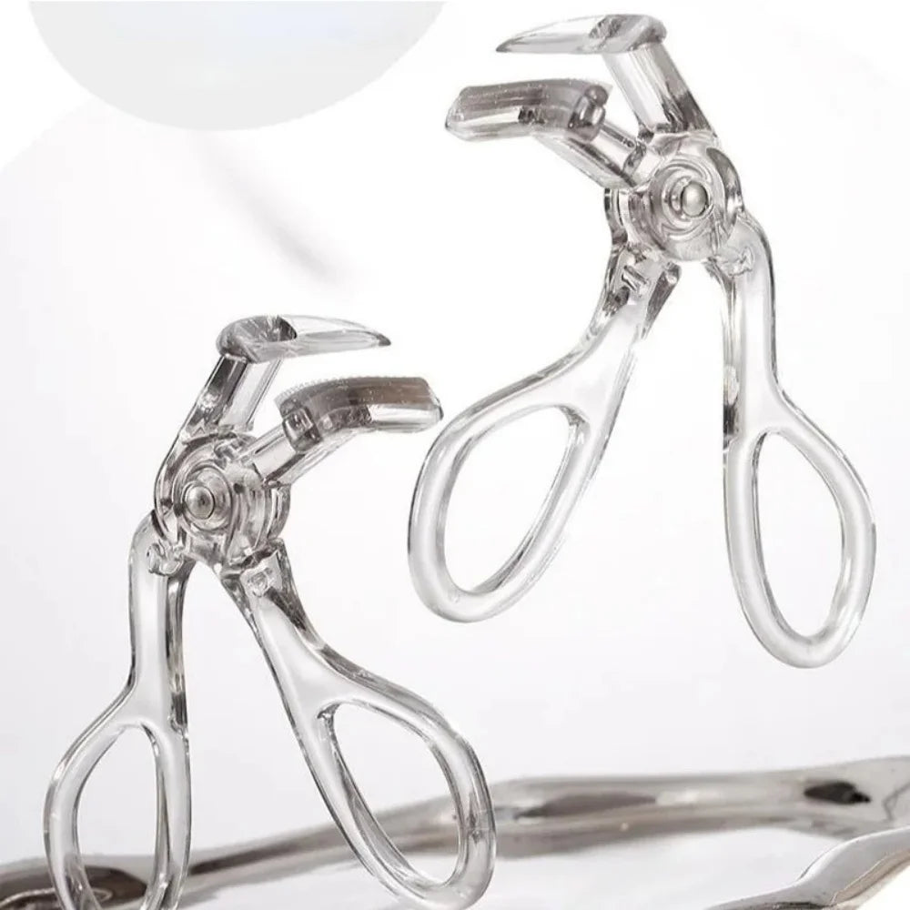 Dual-Type Eyelash Curler with Comb — Wide and Partial Clip Options