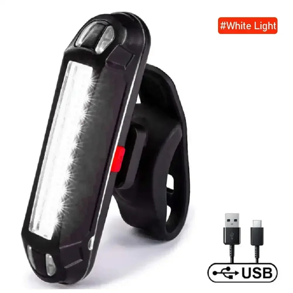 Ultra Bright USB Rechargeable Bike Tail Light — Waterproof LED Safety Lamp