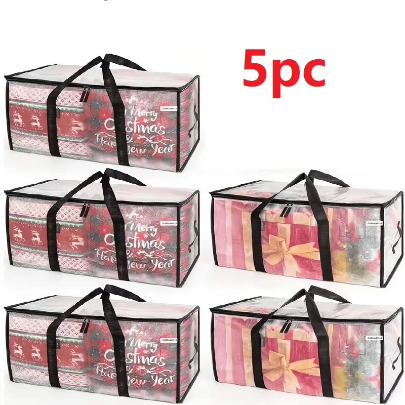 Heavy-Duty Moving Storage Bags — Foldable Zippered Totes for Bedding & Clothes