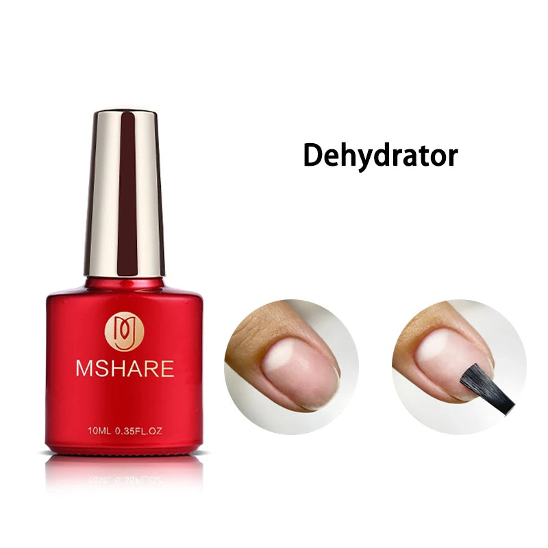 mshare Professional Gel Nail Supplies — Base, Top, and Primer Options
