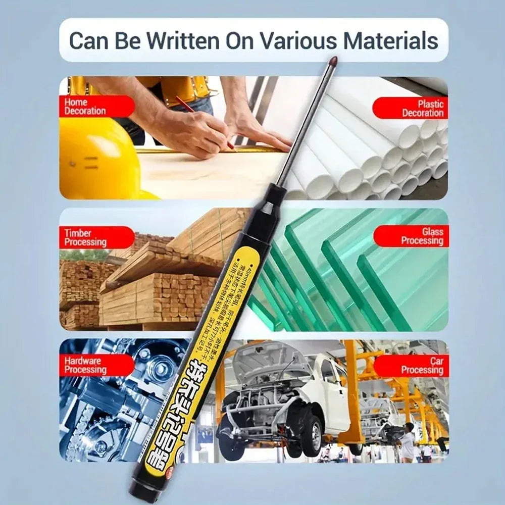 Long Nib Marker Pen — Waterproof For Woodworking