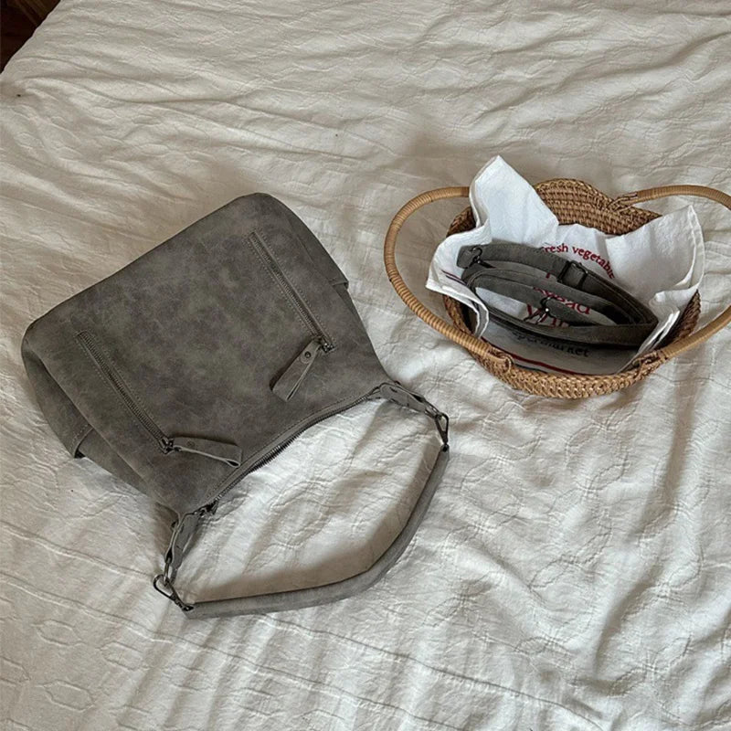 Yogodlns Women's Crossbody Bag — Large Capacity Matte PU Leather Purse