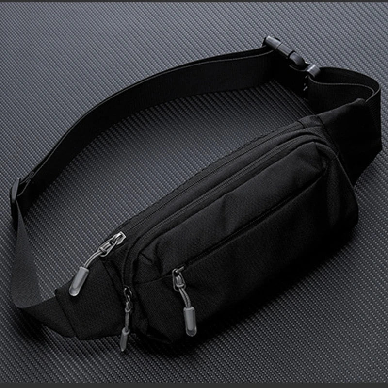 Unisex Canvas Waist Pack — Lightweight Travel & Outdoor Bum Bag