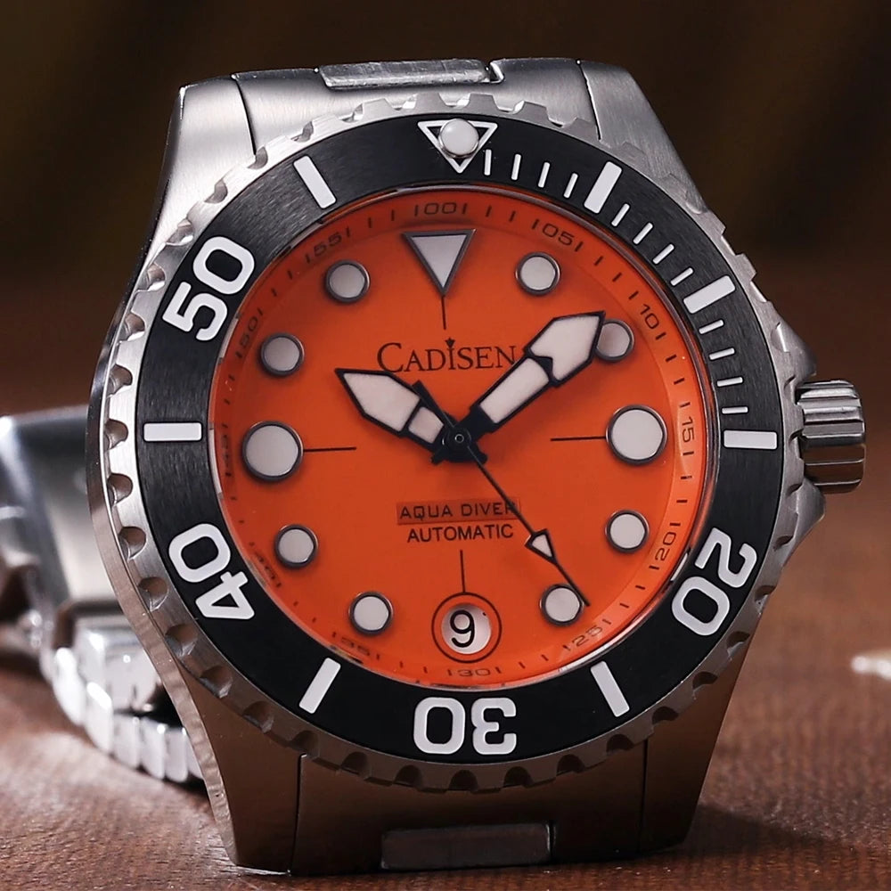 Cadisen Aqua Diver Automatic Watch — Luxury Mechanical Men's Timepiece