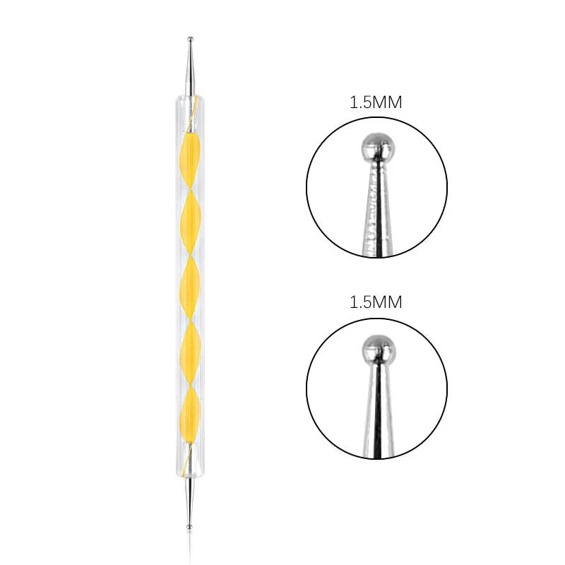 Nail Art Dotting Tool Set — Professional Manicure & Marbleizing Pen