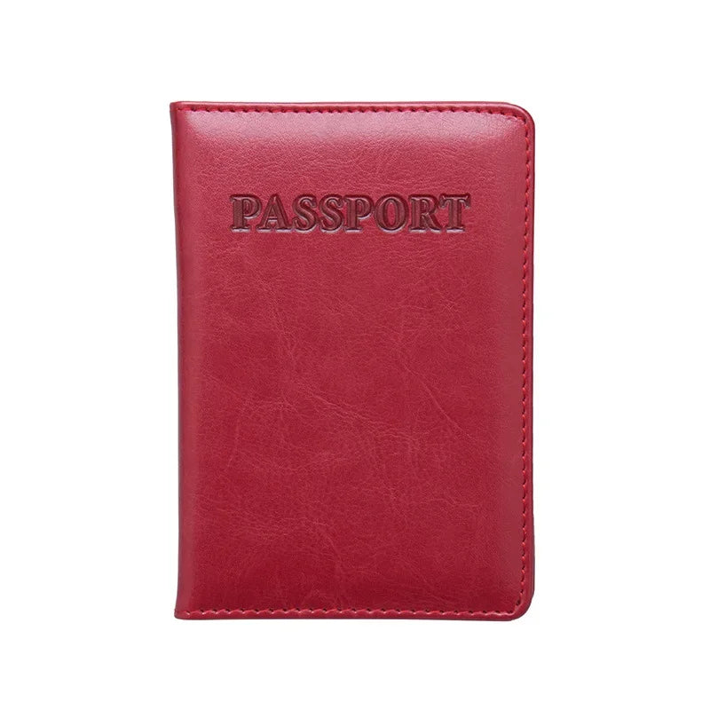 baellerry PU Leather Passport Cover — Travel Wallet with Card Holders