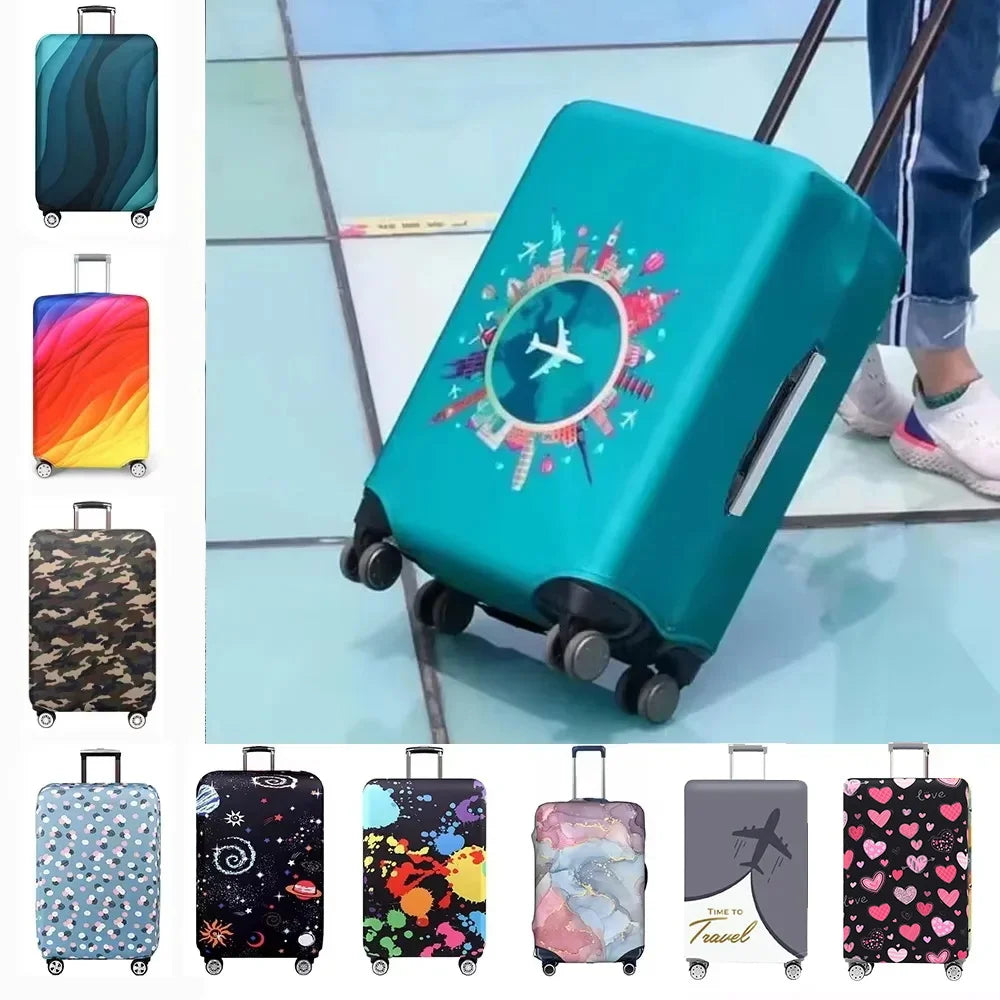 Stretch Fabric Luggage Cover — Protective Suitcase Protector for Travel