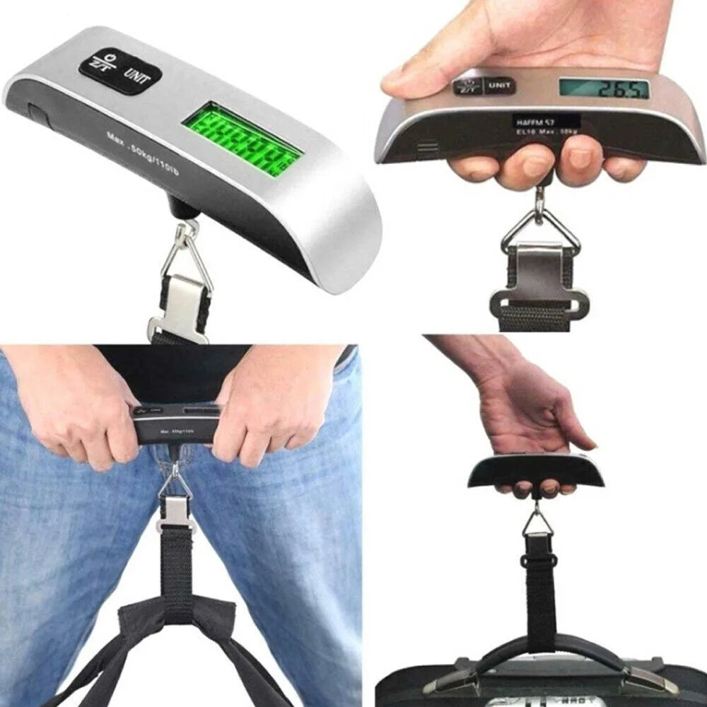 Digital Luggage Scale — Portable Handheld Weight Checker for Travel