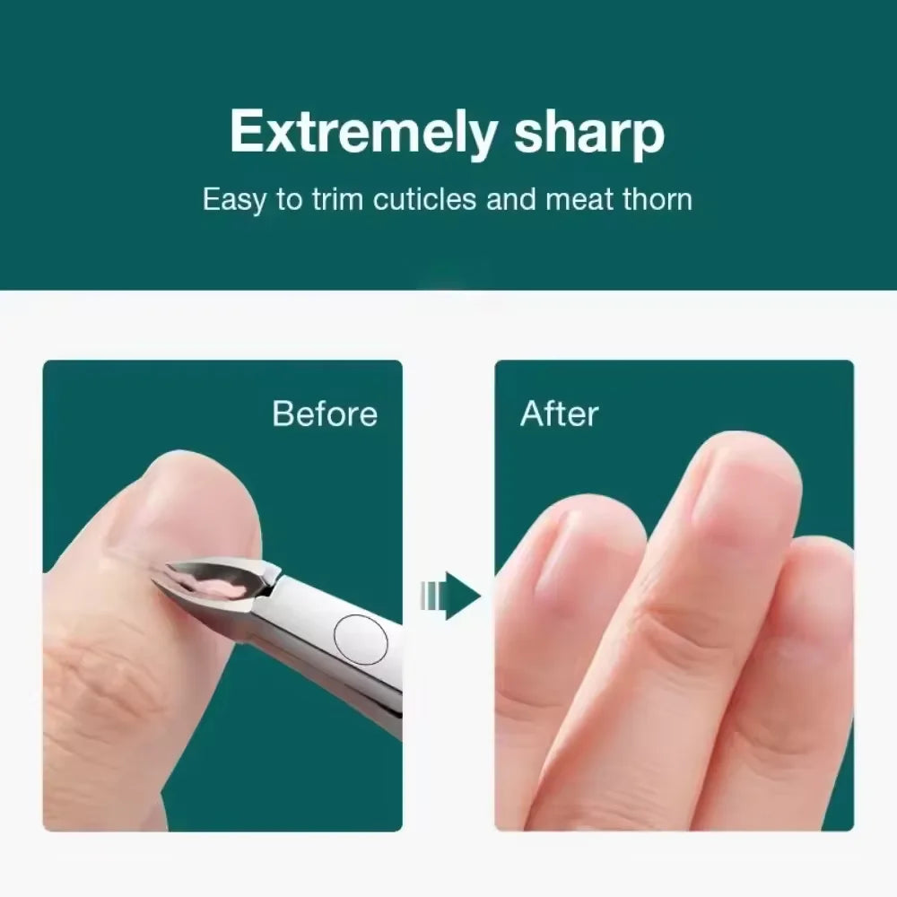 Stainless Steel Cuticle Nipper — Precision Ingrown Nail & Dead Skin Tool