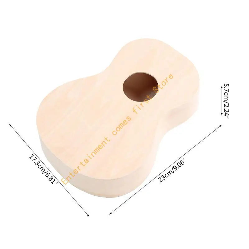 DIY Paintable Ukulele Kit — Handmade Musical Instrument Craft Set