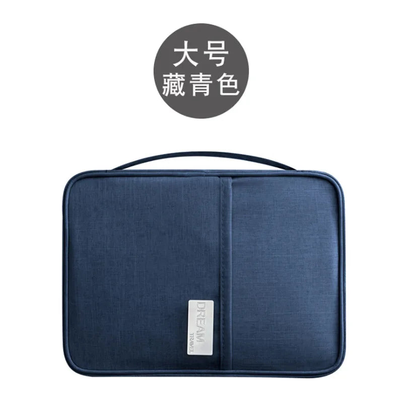 Waterproof Travel Wallet — Multi-Pocket Passport & Document Organizer