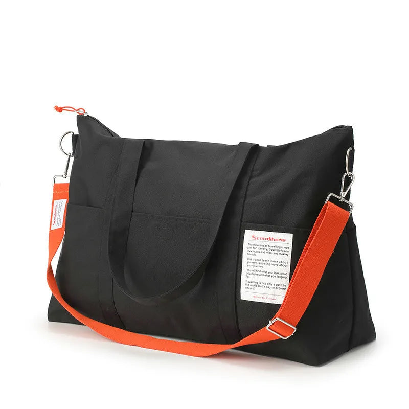 Large Capacity Canvas Duffel Bag — Waterproof Sports & Travel Tote
