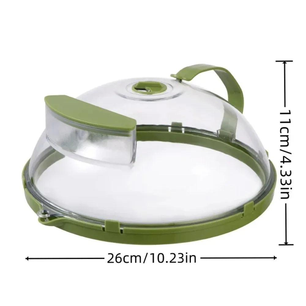Microwave Splatter Cover — Moisture-Retaining Food Lid with Steamer