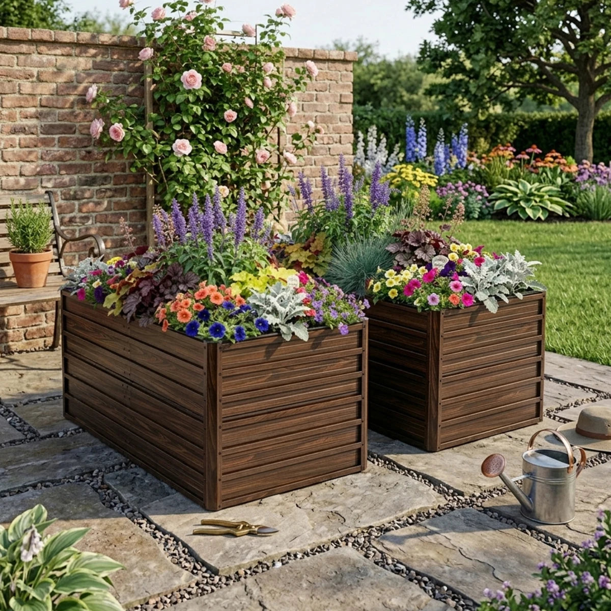 Metal Raised Garden Bed Kit — Rustproof Elevated Planter for Vegetables