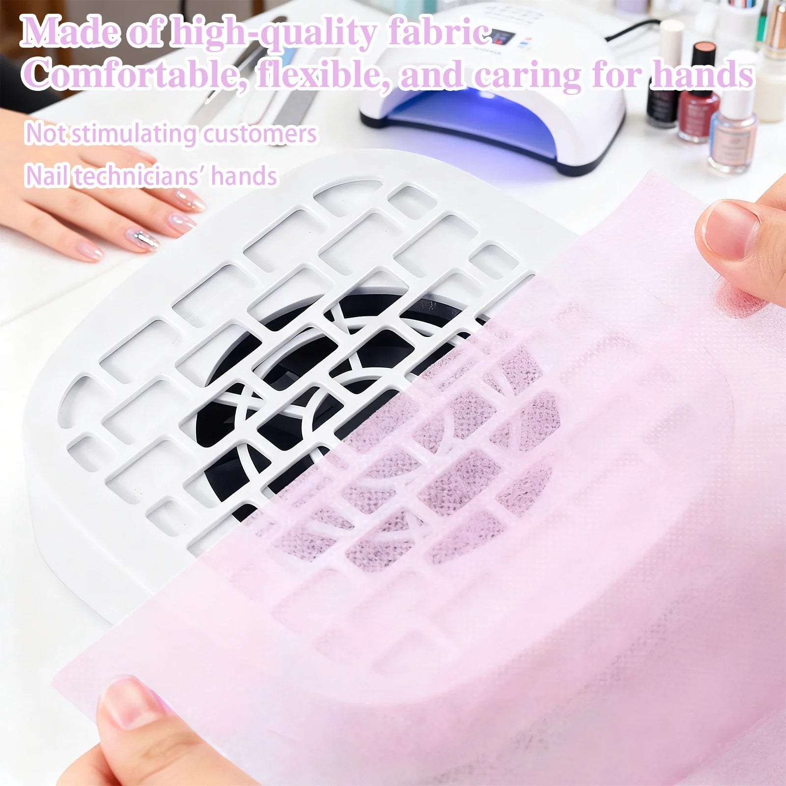 Misscheering Nail Art Dust Collector Filter Paper — Disposable Replacement Filters, 100 Count
