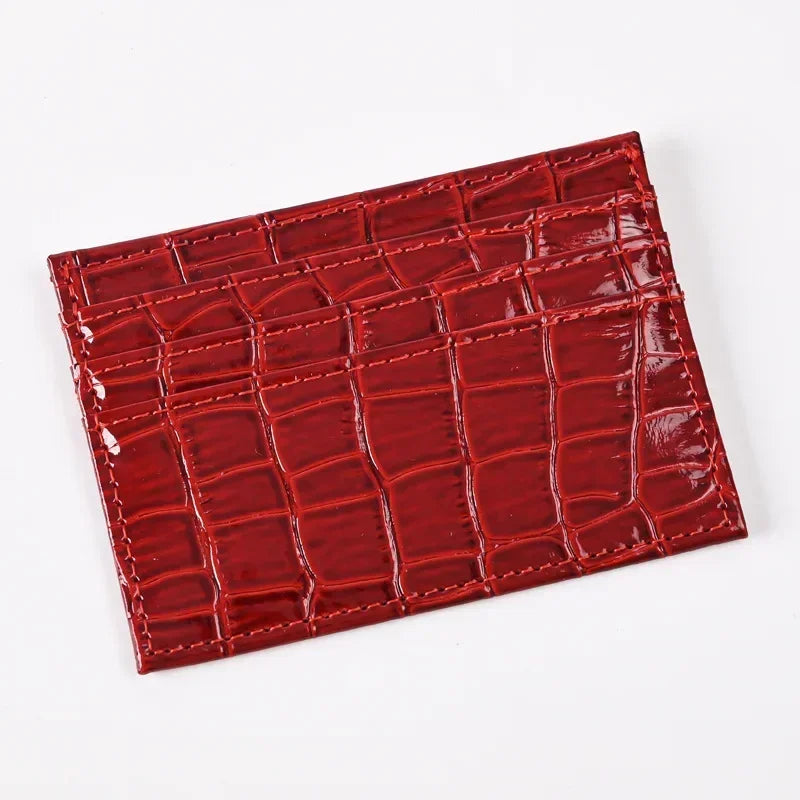 eTya Slim PU Leather Card Holder — Minimalist Wallet for Business and Students