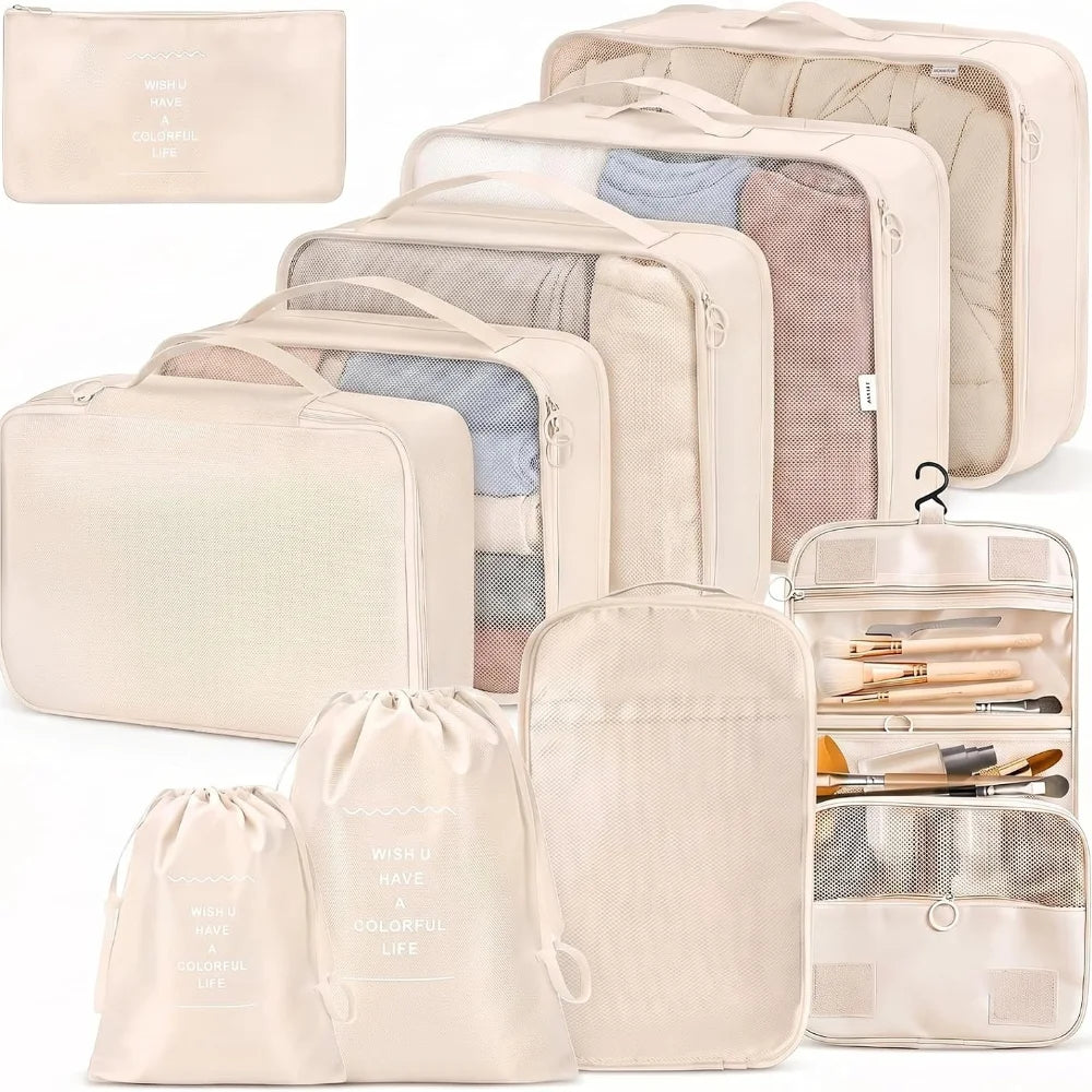 Travel Packing Cube Sets — Luggage Organizers for Suitcases and Backpacks