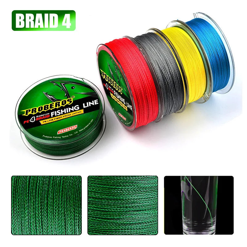 4-Strand Braided Fishing Line — High Strength Multifilament for Carp & Ocean