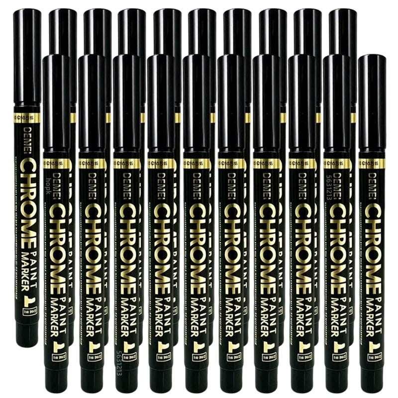 Mirror Marker Pens — High Gloss Reflective Paint for DIY Crafts