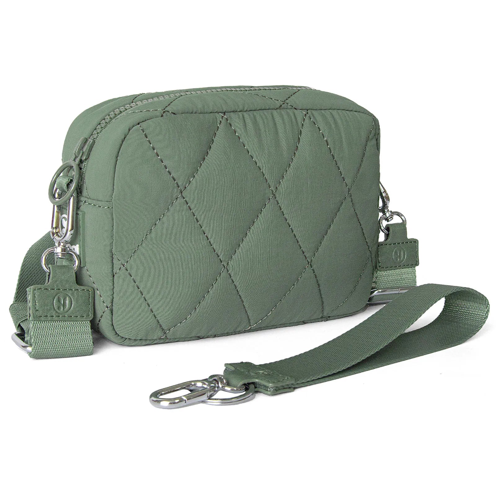 DOYOGI Nylon Puffer Crossbody Wallet — Versatile Wristlet & Phone Carrier