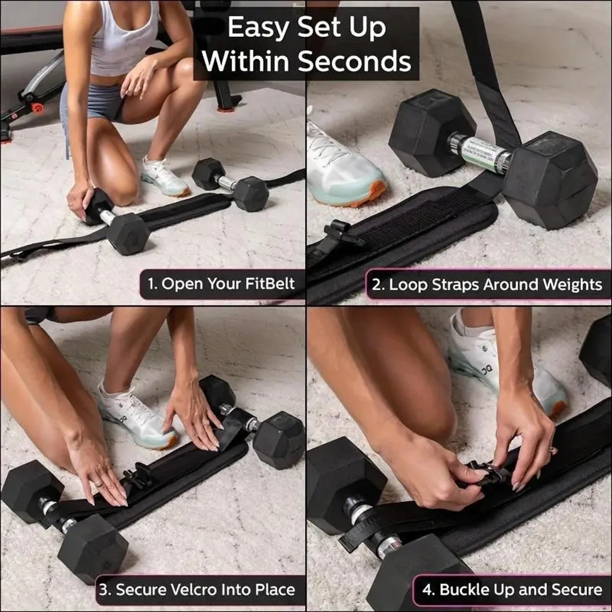Adjustable Weighted Waist Belt — Strength Training & Hip Shaping Gear