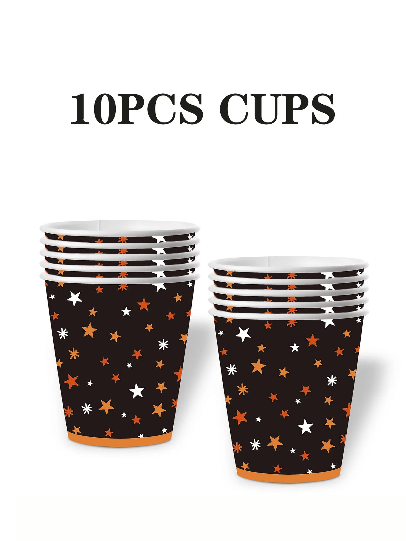 Halloween Tableware Set — Pumpkin and Ghost Print Party Supplies