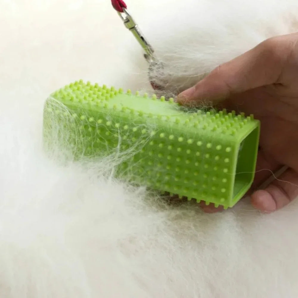Silicone Pet Hair Remover Brush — Multi-Surface Cleaner for Furniture & Cars