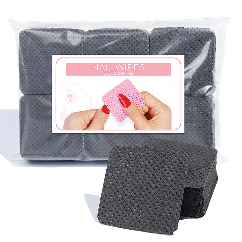 Misscheering Lint-Free Nail Wipes — Professional Gel Polish Remover Pads
