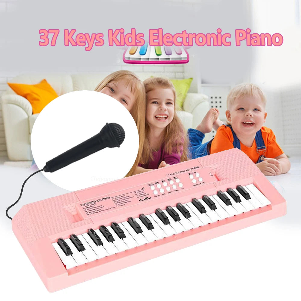 Chriyungel 37-Key Electronic Piano — Musical Learning Toy with Microphone