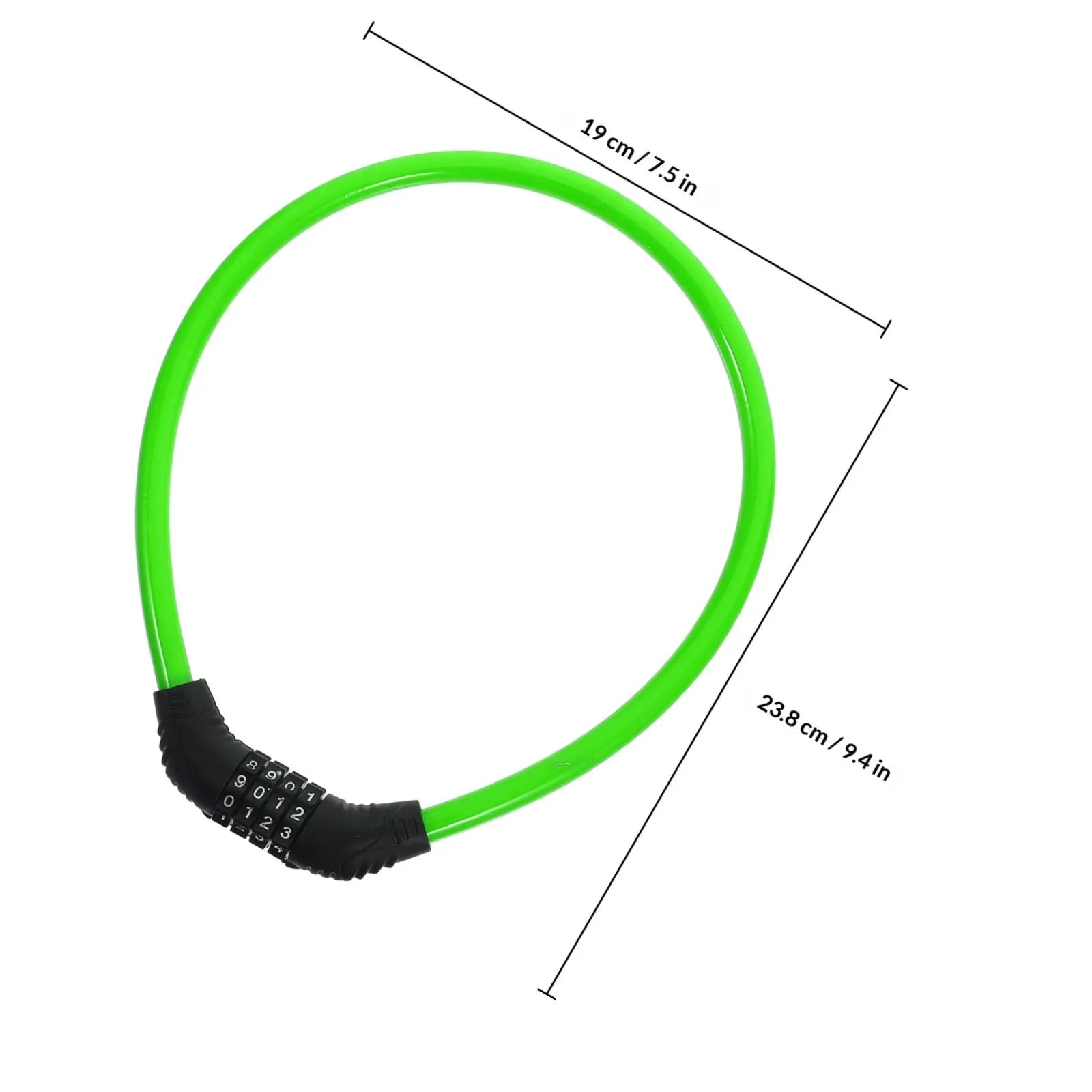 Steel Cable Bike Lock — Portable Anti-Theft Security Chain for Cycling